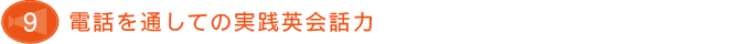 電話を通しての実践英会話力　ー電話のやりとりから交渉までー